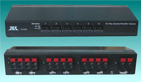 Six Way Stereo Speaker/Amplifier selector